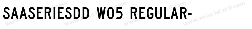 SaaSeriesDD W05 Regular字体转换